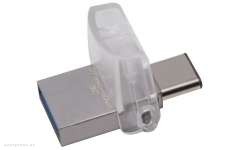 USB Флешка Kingston 128GB DT microDuo 3C, USB 3.0/3.1 + Type-C (DTDUO3C/128GB) 