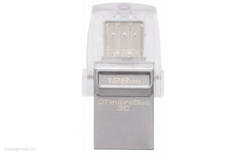 USB Флешка Kingston 128GB DT microDuo 3C, USB 3.0/3.1 + Type-C (DTDUO3C/128GB)  Bakıda