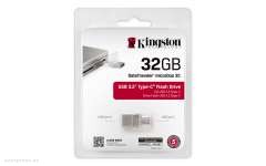 USB Флешка Kingston 32GB DT microDuo 3C, USB 3.0/3.1 + Type-C flash drive (DTDUO3C/32GB) 