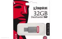 USB Флешка Kingston 32GB USB 3.0 DataTraveler 50 (Metal/Red)(DT50/32GB) 