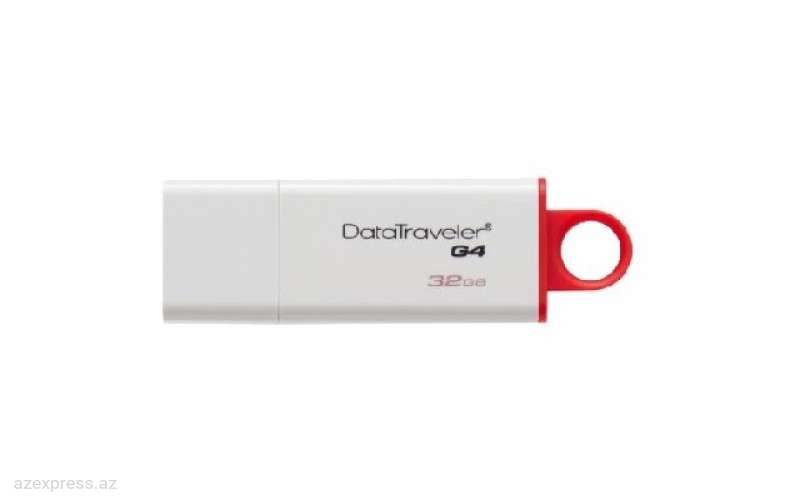 USB Флешка Kingston 32GB USB 3.0 DataTraveler I G4 (White + Red)(DTIG4/32GB)  Bakıda