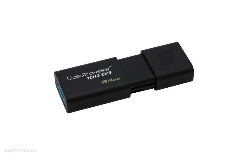 USB Флешка Kingston 64GB USB 3.0 DataTraveler 100 G3(DT100G3/64GB)  Bakıda