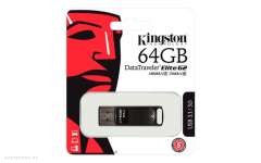 USB Флешка Kingston 64GB USB 3.1/3.0 DT Elite G2 (metal) 180MB/s read, 70MB/s write(DTEG2/64GB) 