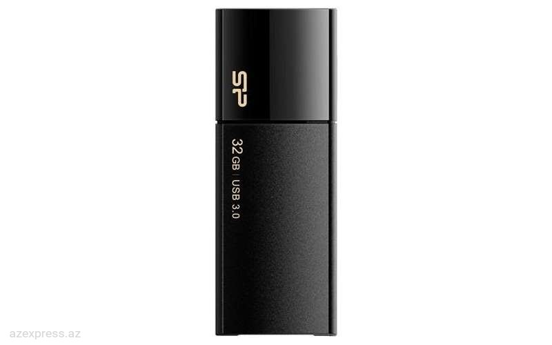 USB Флешка Silicon Power Blaze B05,64GB,Black (SP064GBUF3B05V1K)  Bakıda
