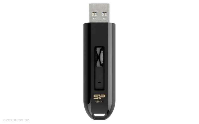 USB Флешка Silicon Power Blaze B21,16GB,Black (SP016GBUF3B21V1K)  Bakıda