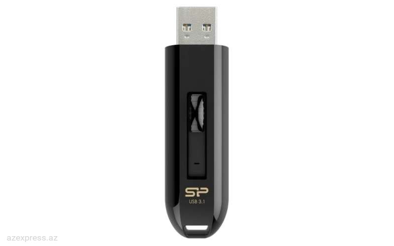 USB Флешка Silicon Power Blaze B21,64GB,Black (SP064GBUF3B21V1K)  Bakıda