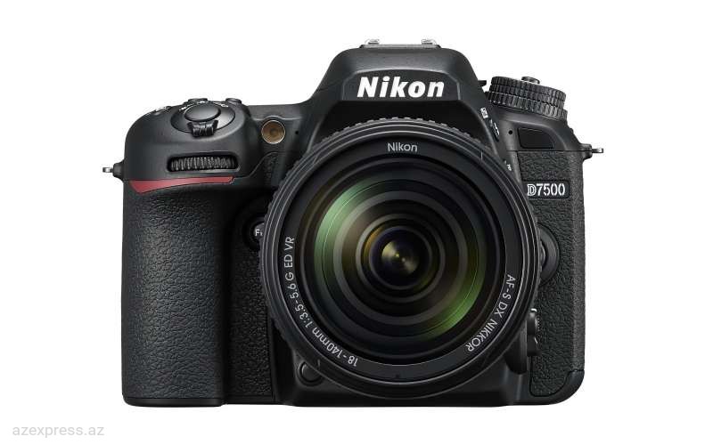 Фотоаппарат Nikon D7500 Kit черный AF-S DX NIKKOR 18-140mm 1:3.5-5.6 G ED VR (VBA510K002)  Bakıda