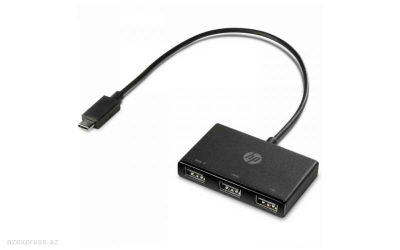 USB-хаб HP USB-C to USB-A Hub (Z6A00AA)  Bakıda