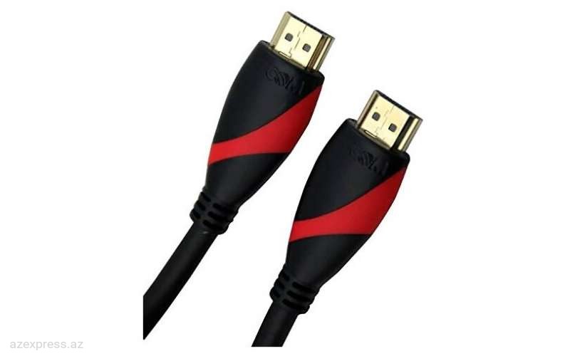 Кабель VCOM HDMI 19M/M CABLE 1,4V BLACK RED 10M CG525-R-10  Bakıda