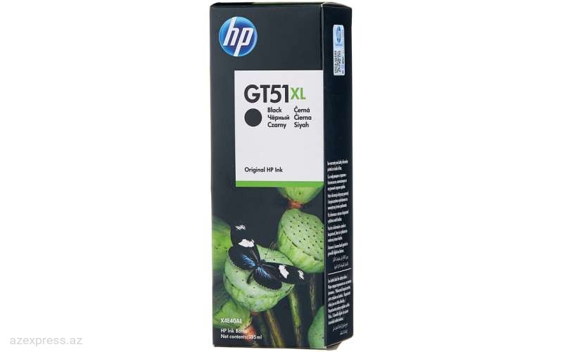 Чернила HP GT51XL 135-ml Black Original Ink Bottle (X4E40AE)  Bakıda