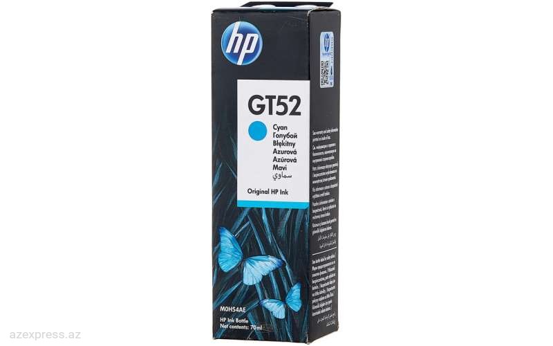 Чернила HP GT52 Cyan Original Ink Bottle (M0H54AE)  Bakıda