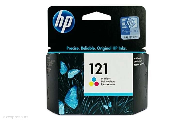 Картридж HP 121 Tri-color Original Ink Cartridge (CC643HE)  Bakıda
