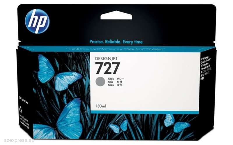 Картридж HP 130-ml Gray DesignJet Ink Cartridge (B3P24A)  Bakıda