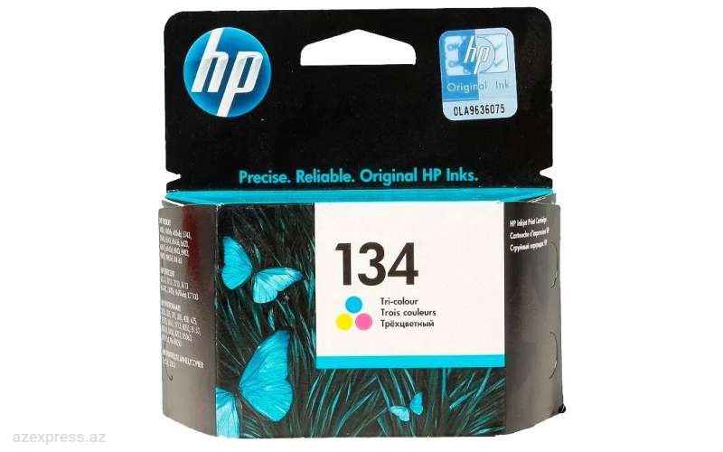 Картридж HP 134 Tri-color Original Ink Cartridge (C9363HE)  Bakıda