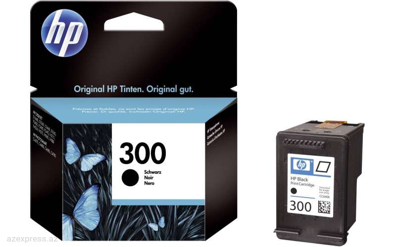 Картридж HP 300 Black Original Ink Cartridge (CC640EE)  Bakıda