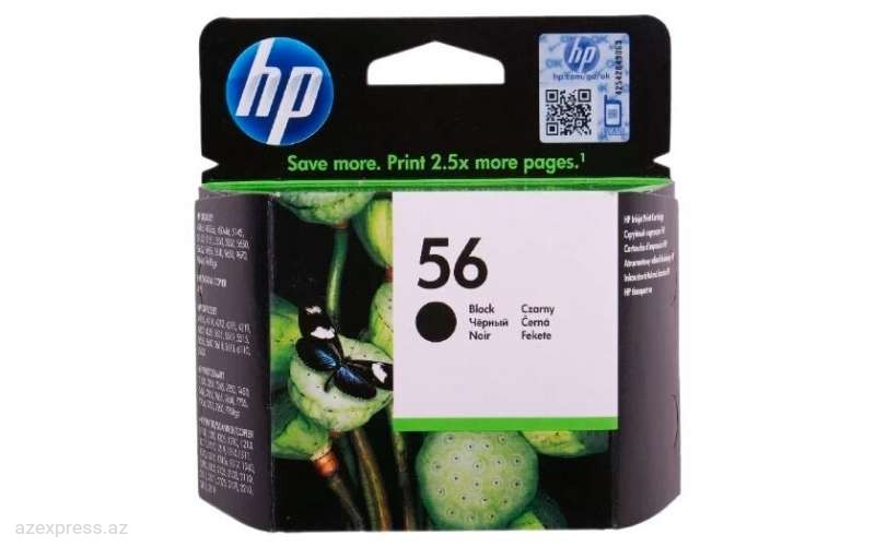 Картридж HP 56 Black Original Ink Cartridge (CC6656AE)  Bakıda