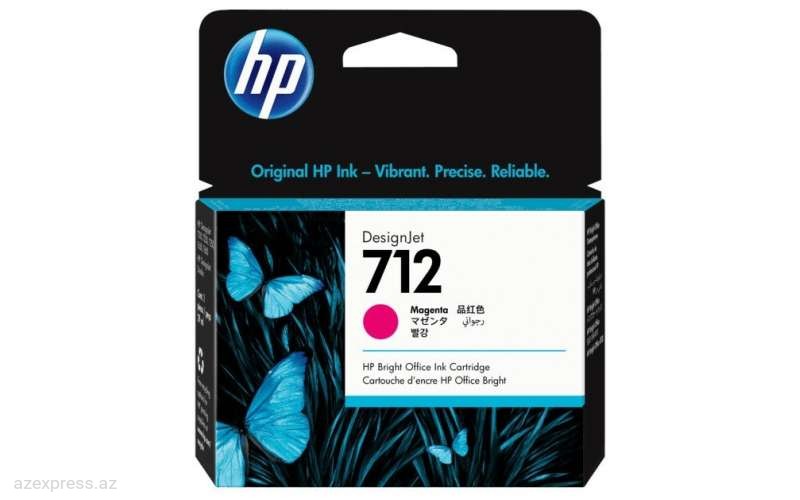 Картридж HP 712 29ml Magenta DesignJet Ink Cartridge (3ED68A)  Bakıda