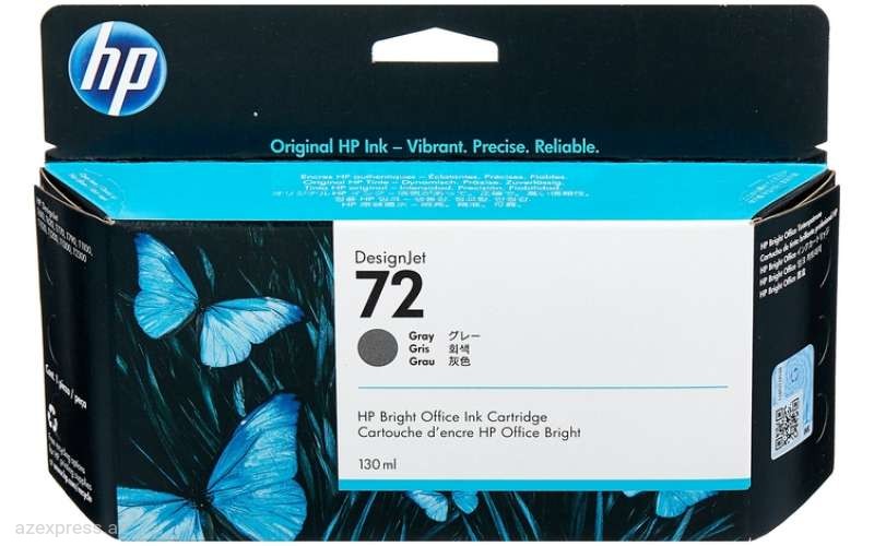Картридж HP 72 130-ml Gray DesignJet Ink Cartridge (C9374A)  Bakıda