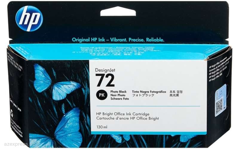 Картридж HP 72 130-ml Photo Black DesignJet Ink Cartridge (C9370A)  Bakıda