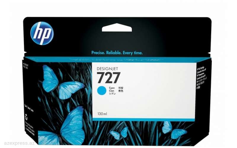 Картридж HP 727 130-ml Cyan DesignJet Ink Cartridge (B3P19A)  Bakıda