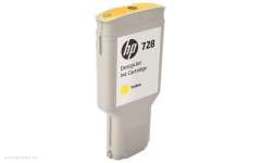 Картридж HP 728 300-ml Yellow DesignJet Ink Cartridge (F9K15A) 