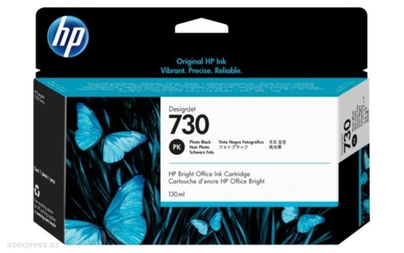 Картридж HP 730 130-ml Photo Black DesignJet Ink Cartridge (P2V67A)  Bakıda