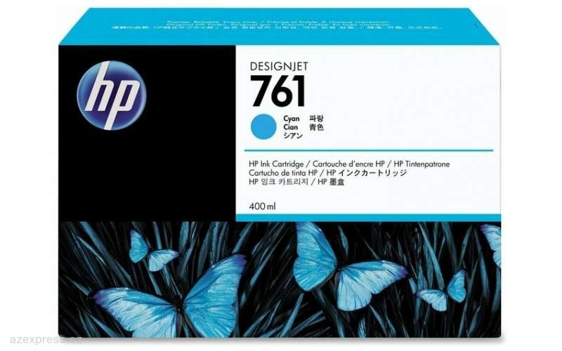 Картридж HP 761 400-ml Cyan DesignJet Ink Cartridge (CM994A)  Bakıda