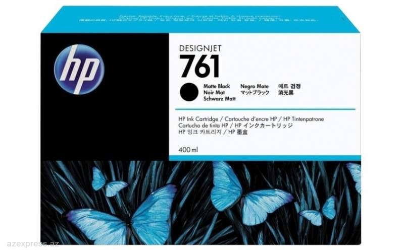 Картридж HP 761 400-ml Matte Black DesignJet Ink Cartridge (CM991A)  Bakıda