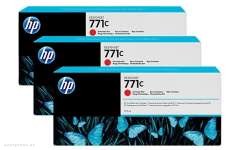 Картридж HP 771C 3-pack 775-ml Chromatic Red DesignJet Ink Cartridges (B6Y32A) 