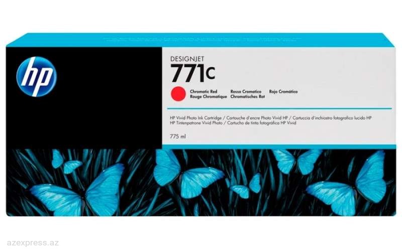 Картридж HP 771C 775-ml Chromatic Red DesignJet Ink Cartridge (B6Y08A)  Bakıda