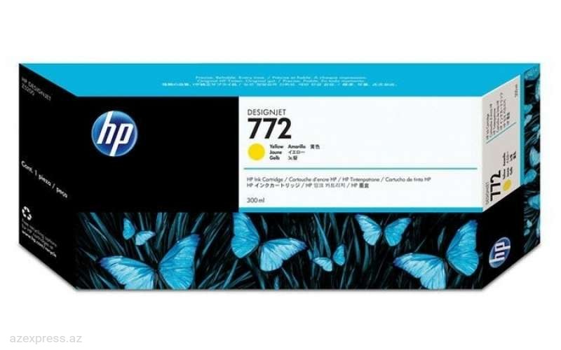 Картридж HP 772 300-ml Yellow DesignJet Ink Cartridge (CN630A)  Bakıda