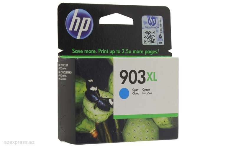 Картридж HP 903XL CYAN ORIGINAL INK CARTRIDGE (T6M03AE)  Bakıda