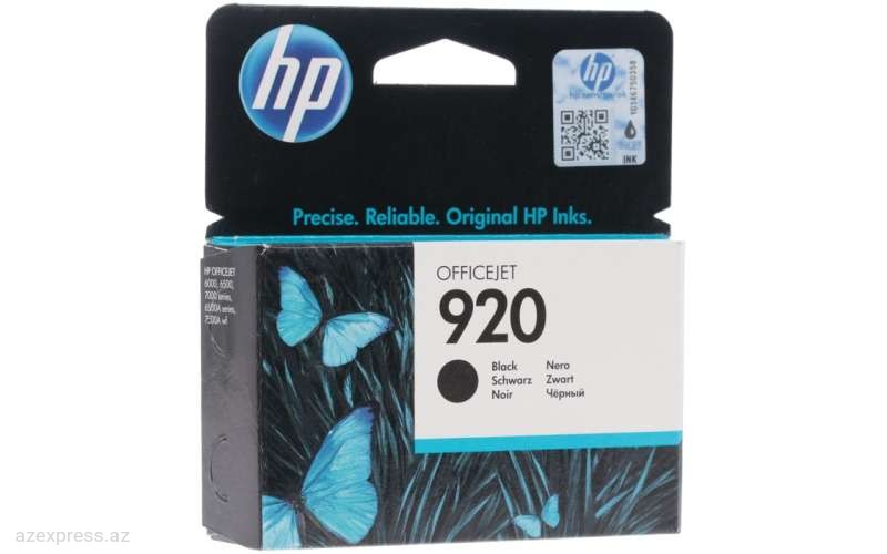 Картридж HP 920 Black Original Ink Cartridge  (CD971AE)  Bakıda