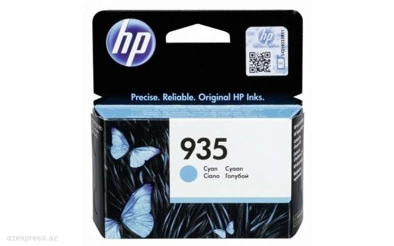 Картридж HP 935 Cyan Original Ink Cartridge (C2P20AE)  Bakıda