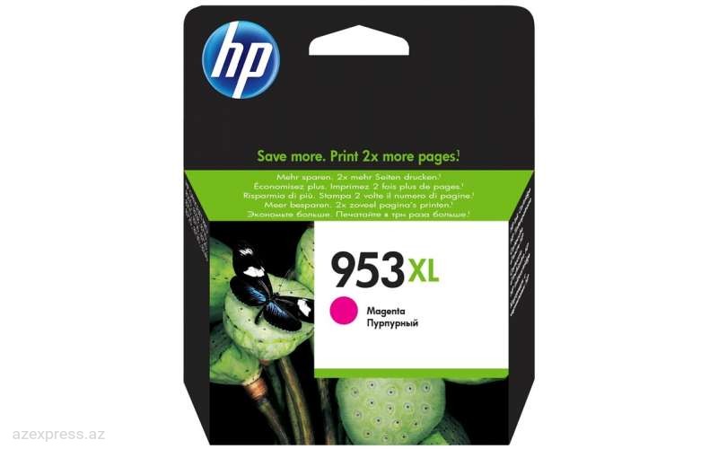 Картридж HP 953XL High Yield Magenta Original Ink Cartridge (F6U17AE)  Bakıda