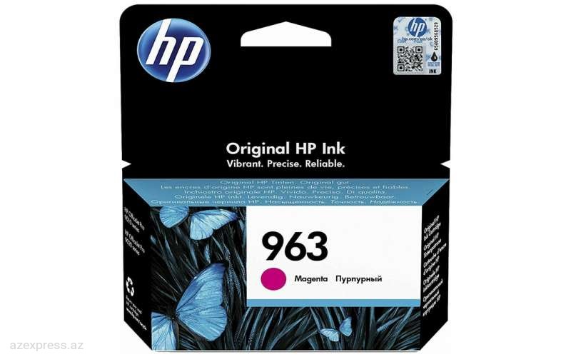 Картридж HP 963 Magenta Original Ink Cartridge (3JA24AE)  Bakıda