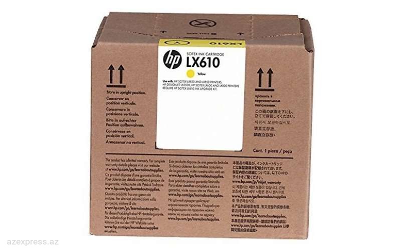 Картридж HP  LX610 3-litre Yellow Latex Scitex Ink Cartridge (CN672A)  Bakıda