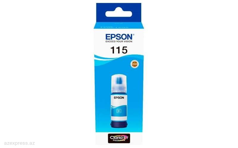 Чернила Epson 115 ECOTANK CYAN INK BOTTLE (C13T07D24A)  Bakıda