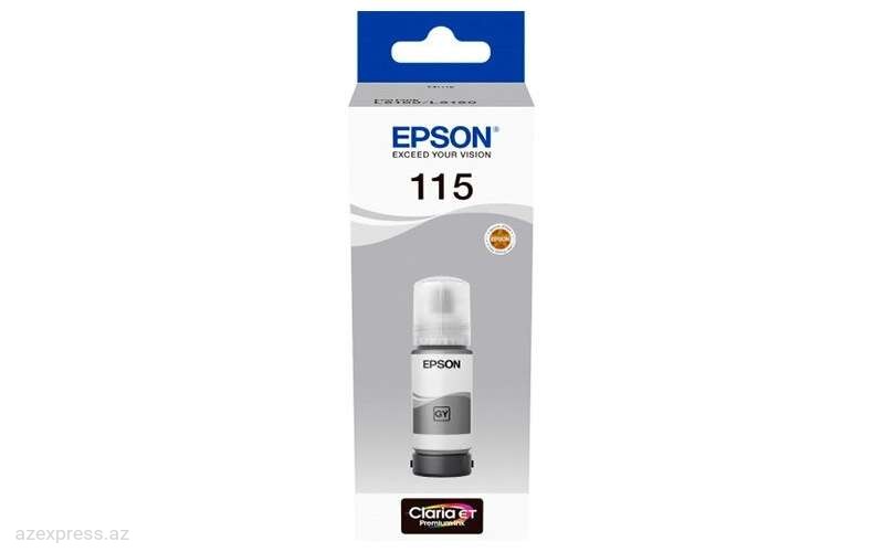 Чернила Epson 115 ECOTANK GRAY INK BOTTLE (C13T07D54A)  Bakıda