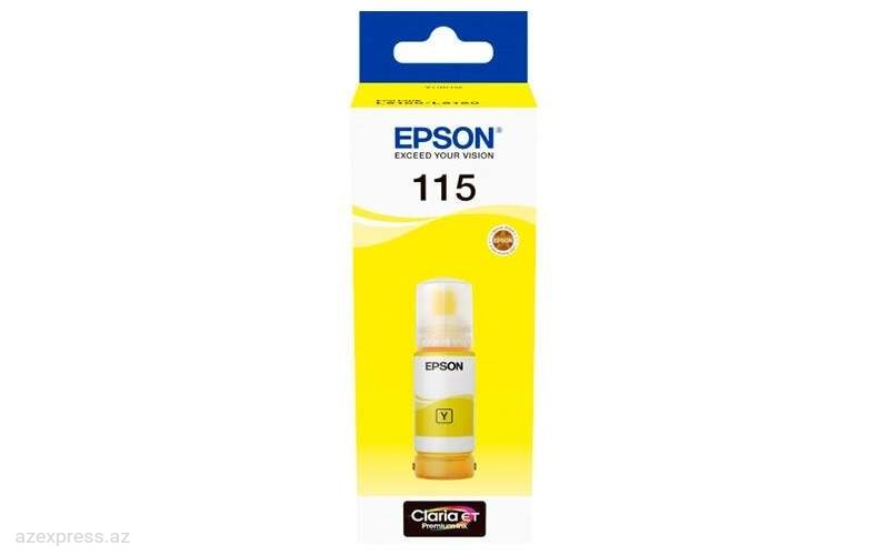 Чернила Epson 115 ECOTANK YELLOW INK BOTTLE (C13T07D44A)  Bakıda