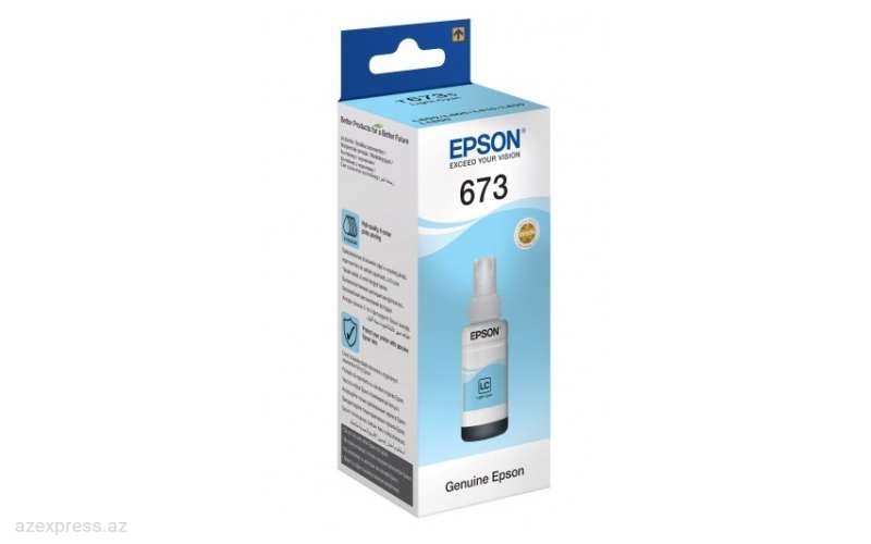 Чернила Epson L800 Light Cyan ink bottle 70ml (C13T67354A)  Bakıda