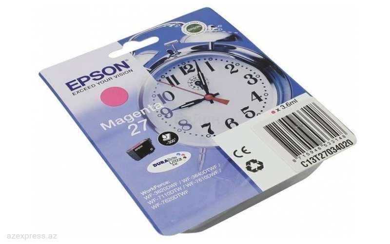 Картридж Epson 27 MA (C13T27034022)  Bakıda