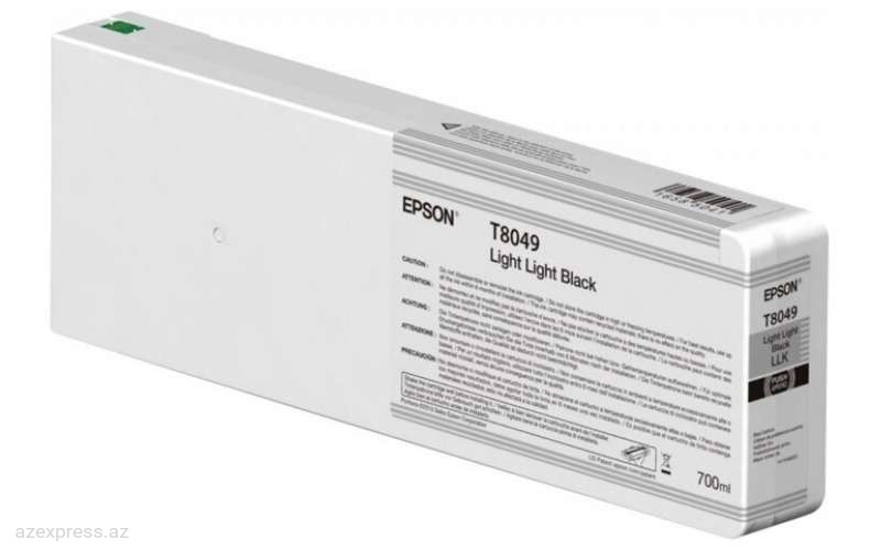 Картридж Epson Singlepack Light Light Black T804900 UltraChrome HDX/HD 700ml (C13T804900)  Bakıda