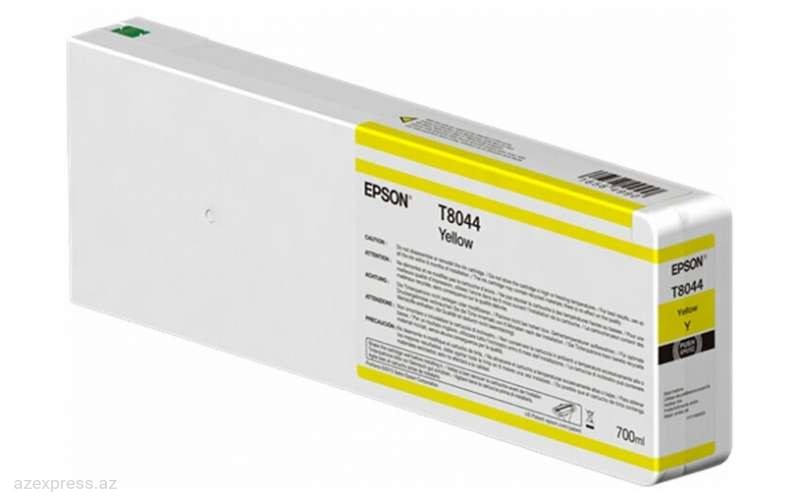 Картридж Epson Singlepack Yellow T804400 UltraChrome HDX/HD 700ml (C13T804400)  Bakıda