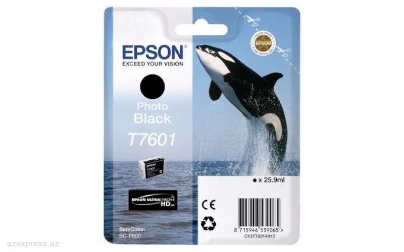 Картридж Epson T706 SC-P600 Photo Black (C13T76014010)  Bakıda
