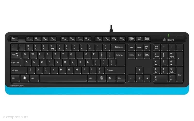 Клавиатура A4Tech Fstyler FK10 Black-Blue USB Bakıda