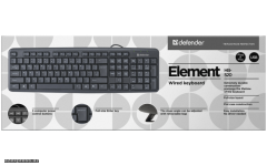 Клавиатура Defender Element HB-520 Black USB (45518)