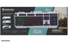 Клавиатура Defender Metal Hunter GK-140L (45140)