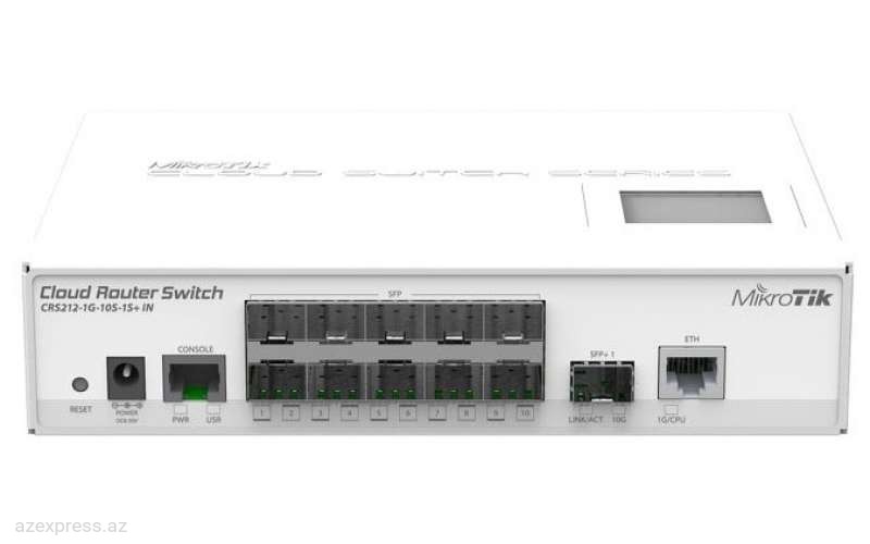 Switch MikroTik CRS212-1G-10S-1S+IN (CRS212-1G-10S-1S+IN)  Bakıda