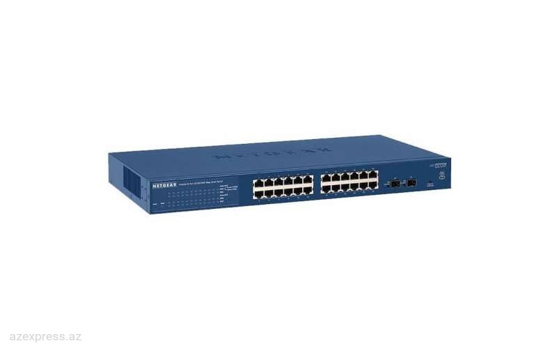 Коммутатор NETGEAR  GS724TPv2 24x1GE PoE+(190W), 2xSFP, managed (GS724TP-200EUS)  Bakıda